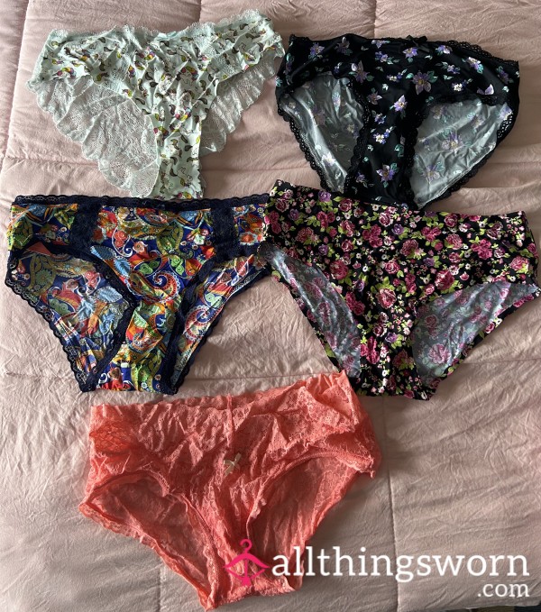 Patterned Satin Panties