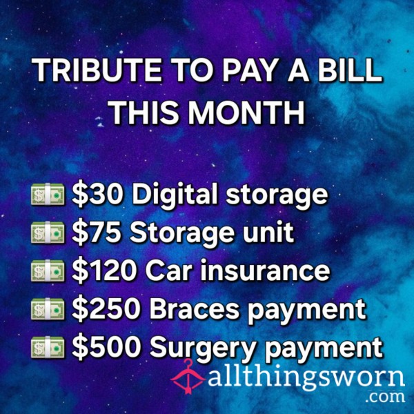 Pay A Bill This Month / Tribute