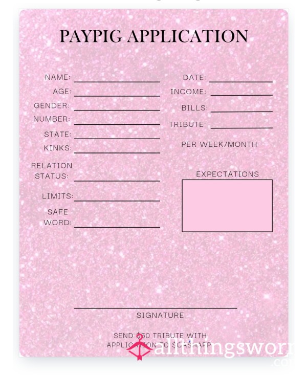 Paypig Application