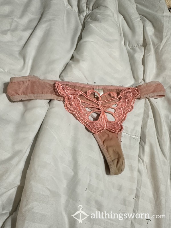 Peach Bu*terfly Thong