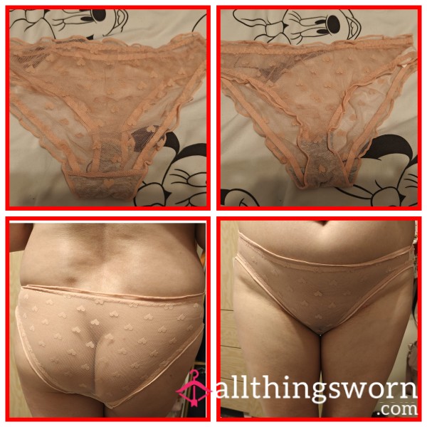 Peach Mesh Knickers