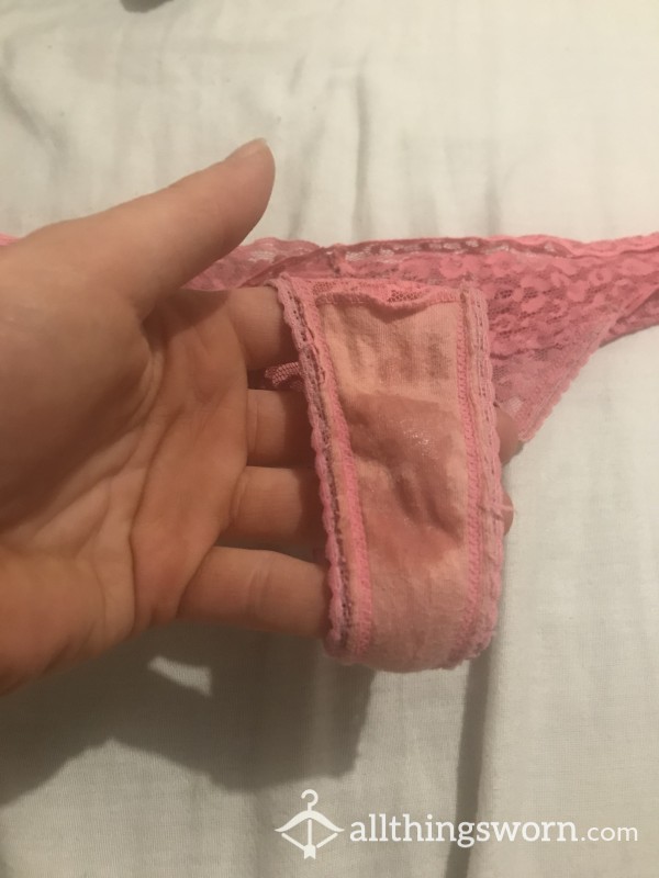 💓 Peach Panties/thongs - 45 Hours Worn 🍑