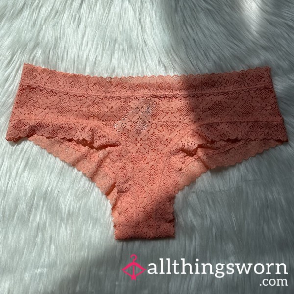 Peaches & Cream Crochet Lace Cheeky Panty