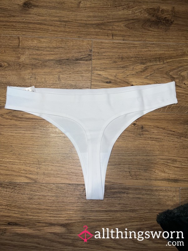 Stained White Thongs