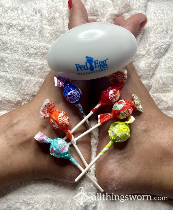 2 Foot Dust Covered Lollipops ✨🦶🏻🍭