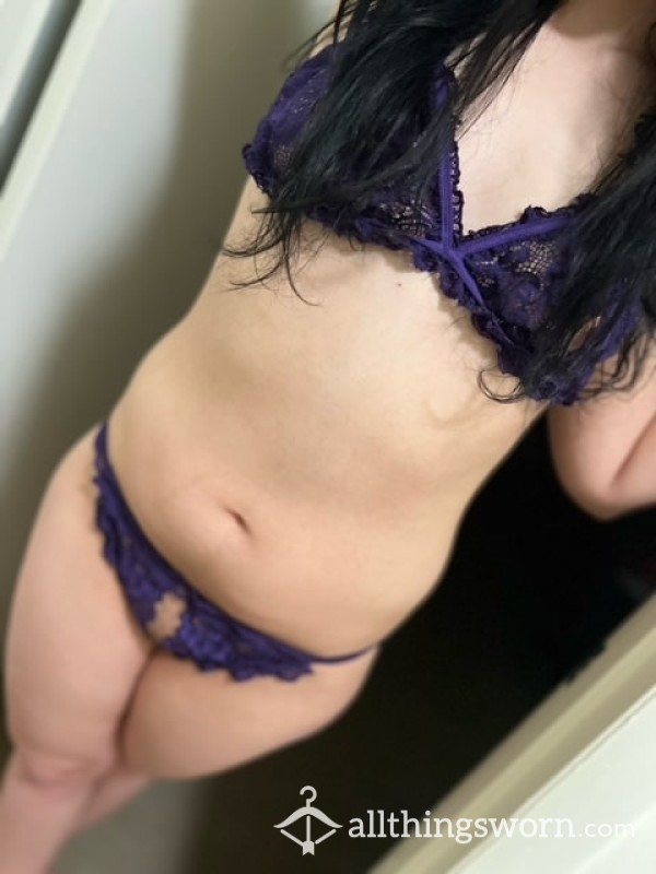 P**K-A-BOO LACY BRALETTE AND CROTCHLESS PANTY