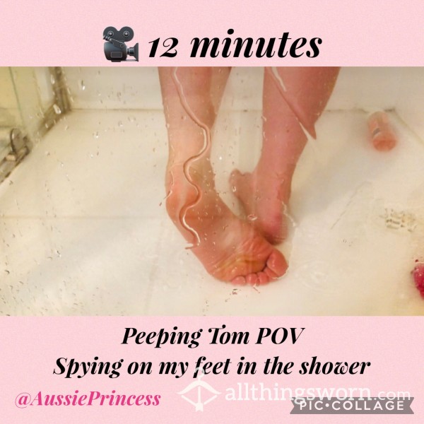 👀 P**ping Tom POV | Spying On My Feet In The Shower