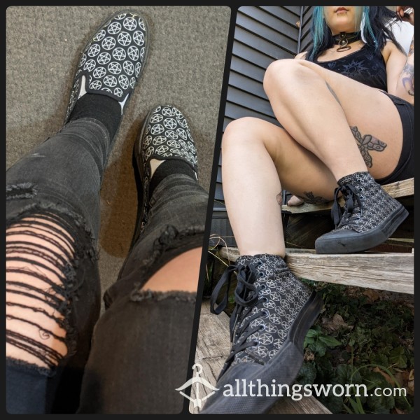 Pentagram High Tops Or Slip Ons