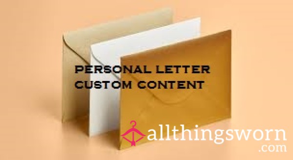 Personal Letters