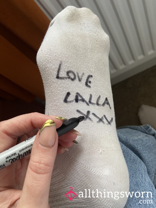 Worn Personalised Adidas Socks 🧦