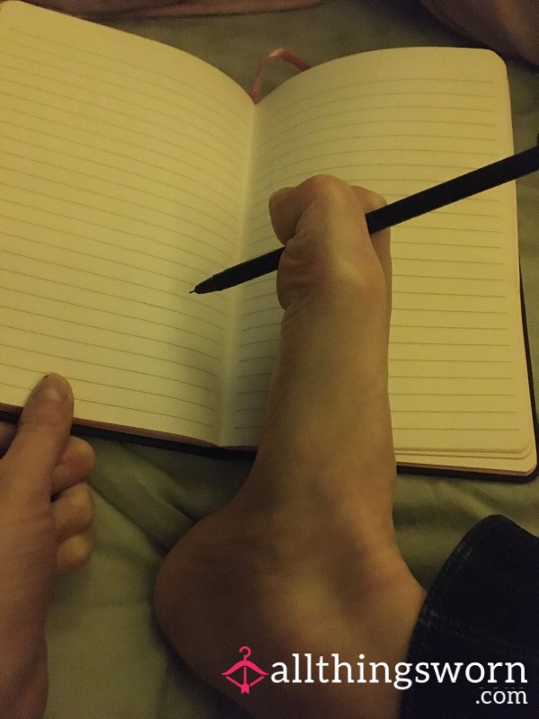 Personalised Toe Writing