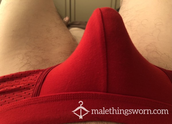 8 Pics (£1) + Vid (sent By Email) Covering These Red Briefs In My C*m. Will Send Video By Email For Free