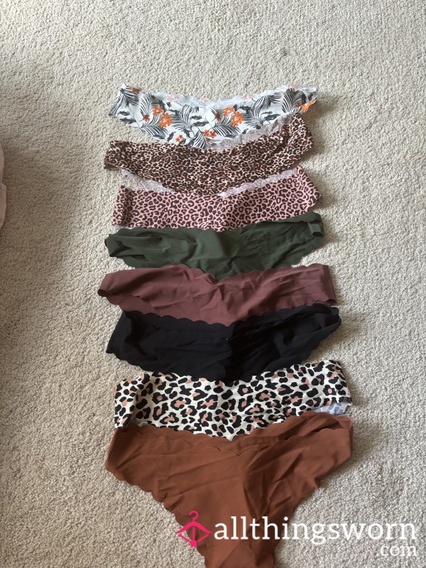 Pick Your Poison. Panties For Only 10$ Plus Shipping! 2 Day Wear. Additional Days Added On