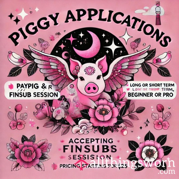 Piggy Applications Now Open!