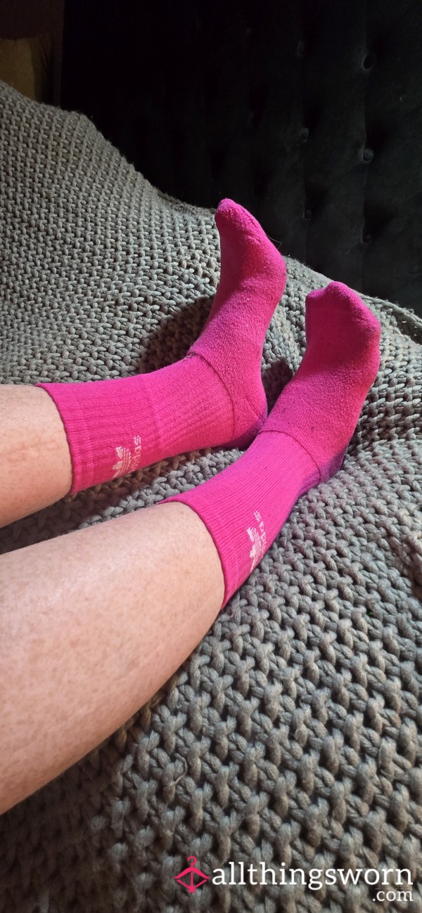 Pink ADIDAS Crew Socks