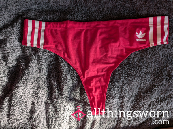 Pink Adidas Thong