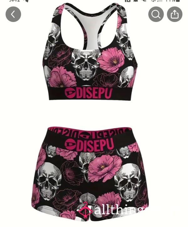 Pink And Black Skulls