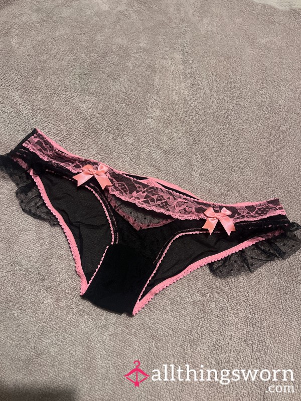 Pink And Black Smelly Panties