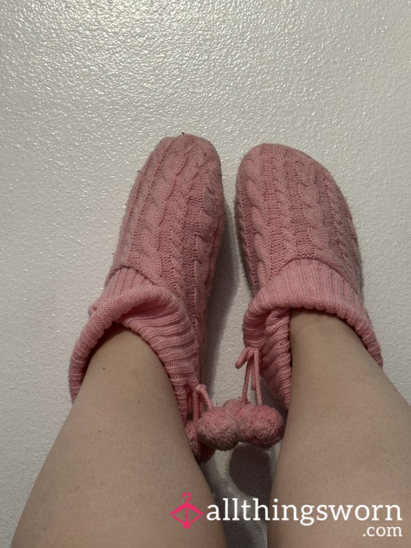 Pink Ball Slippers