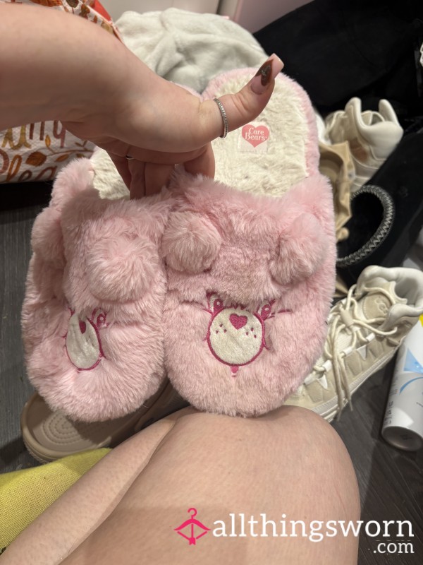 Pink Bear Slippers