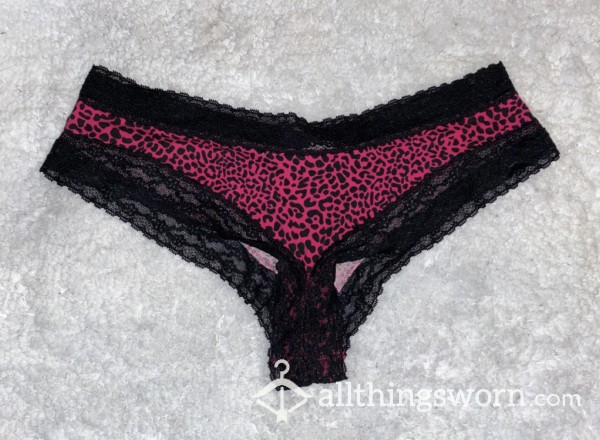 Pink & Black Leopard Print VS Pink Cheeky Panty