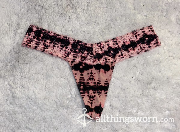 Pink & Black Tie-Dye VS Pink Thong