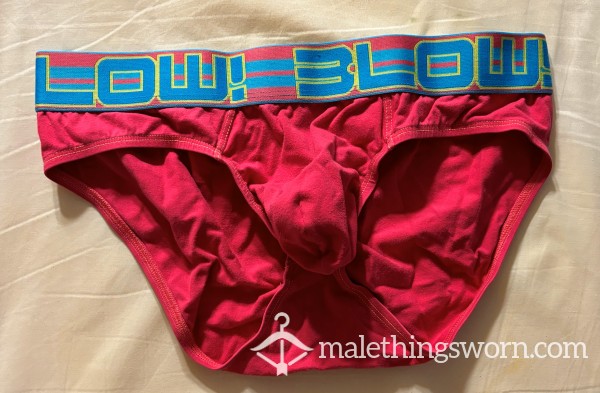 Pink BLOW! Briefs Size XL