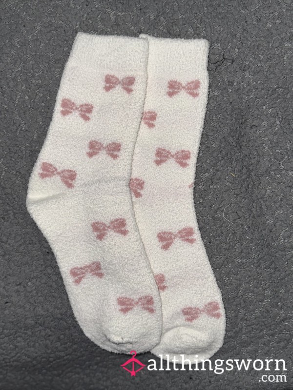 Pink Bow Socks