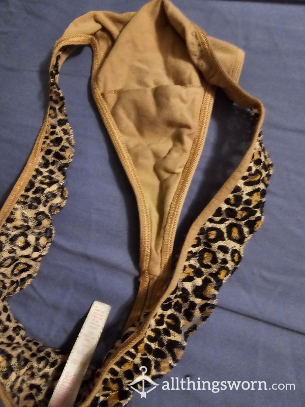 Pink Brand Cheetah Thong