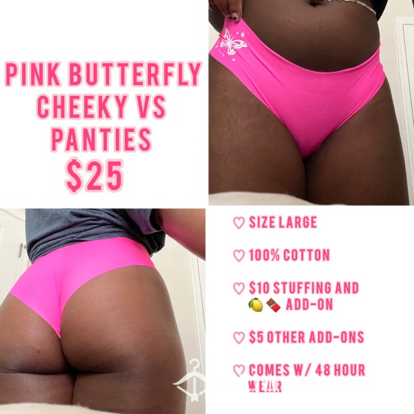 Pink Bu*terfly Cheeky VS Panties