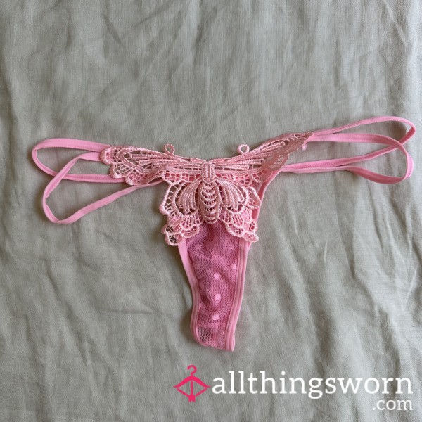 Pink Bu*terfly Thong