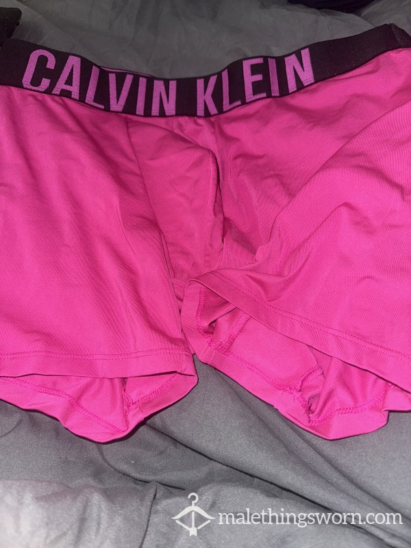 Pink CK Boxers Sweaty