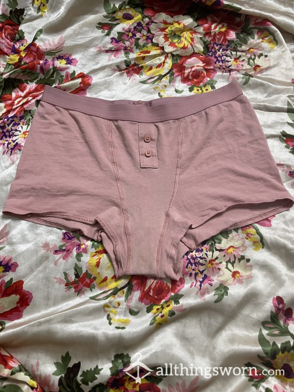 Pink Cotton Boyshorts