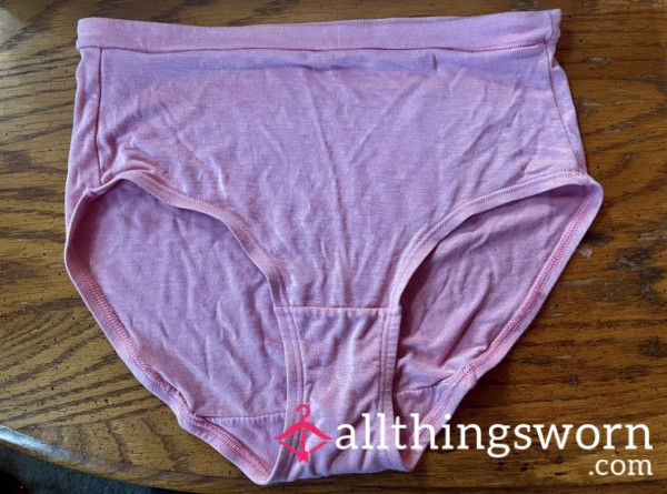 Pink Cotton Full Coverage Undies