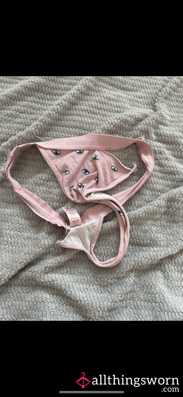 Ruined - Well Worn - Pink Cotton High Waist Thong