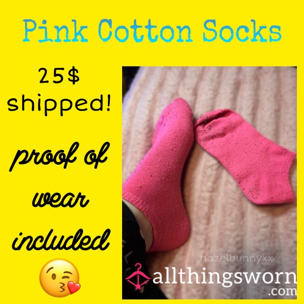 Pink Cotton Socks