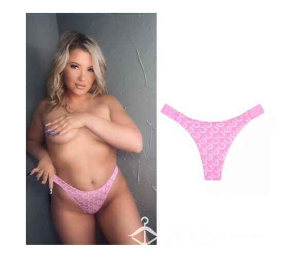 Pink Cotton Thong