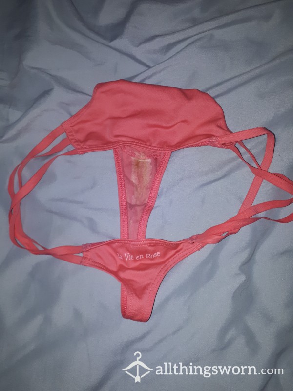 Pink Creamy Thong