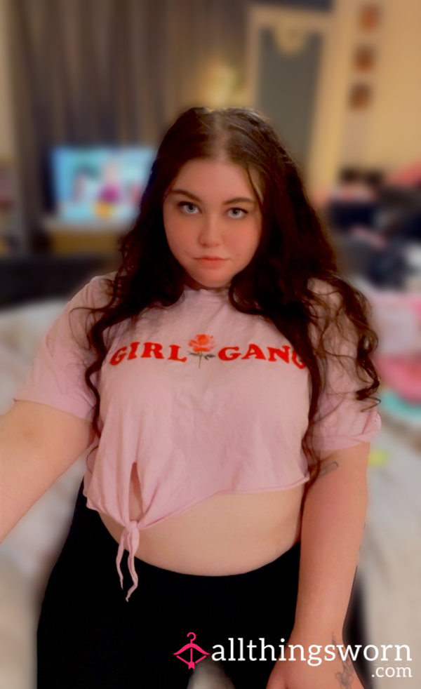 Pink Crop Top - Girl Gang UK 16