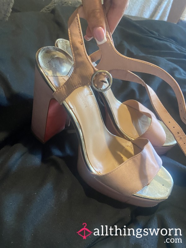 Pink Dirty Well Worn Heels