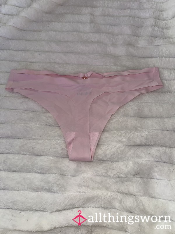 Pink Embellishment Thong