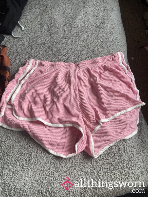 Pink Fabric Shorts