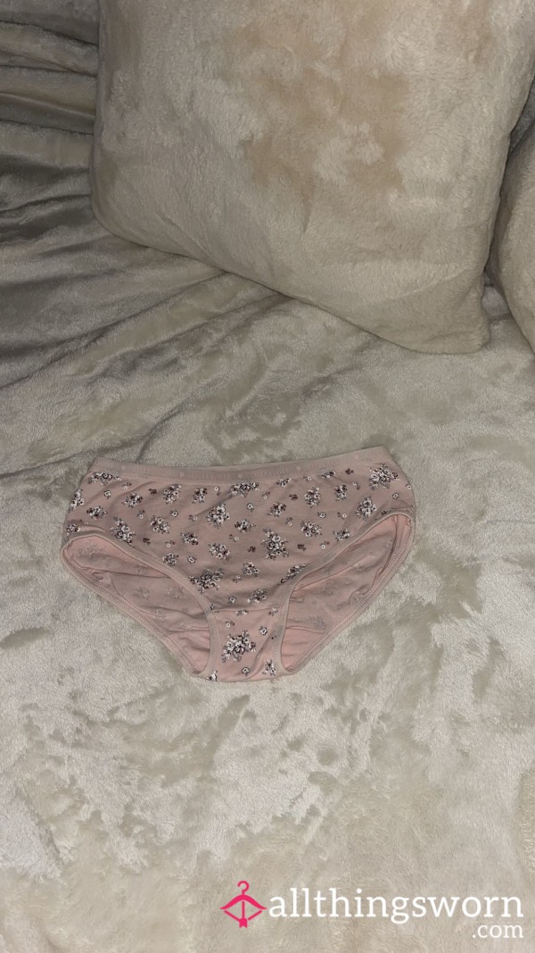 Pink Flor*l Bikini Panties