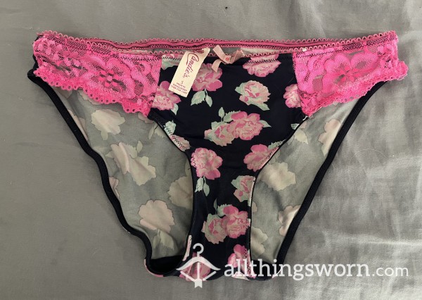 Pink Flor*l Cheeky Panties