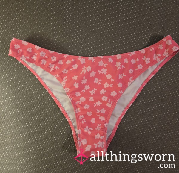 Pink Flor*l Swim Suit Bottoms