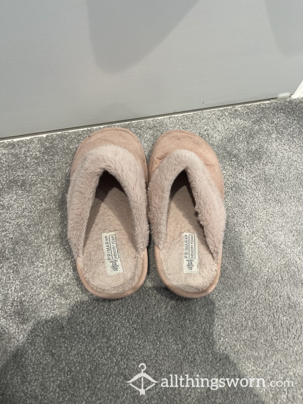 Pink Fluffy Slippers