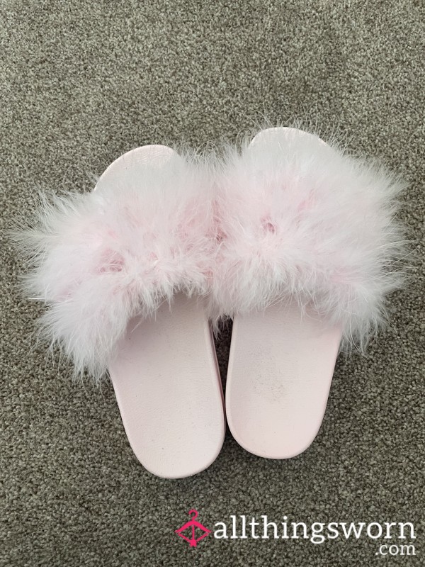 Pink Fluffy Slippers