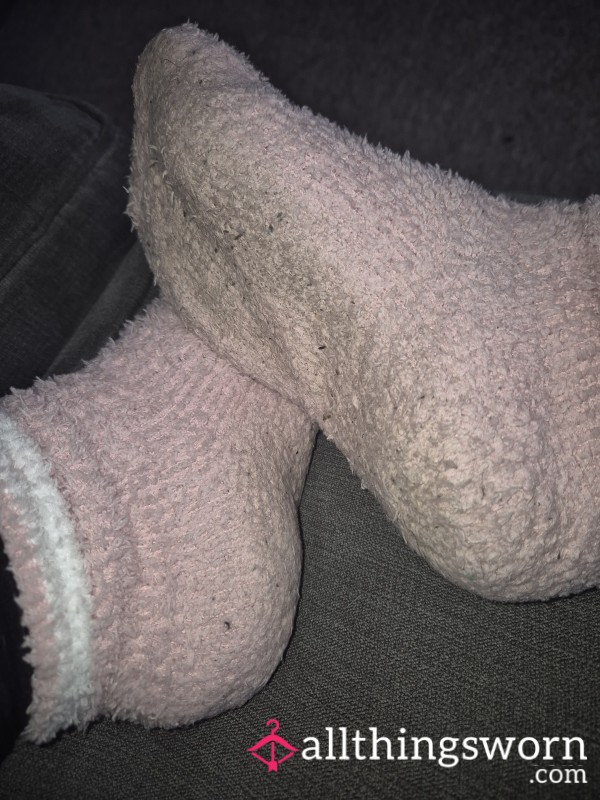 Pink Fluffy Socks