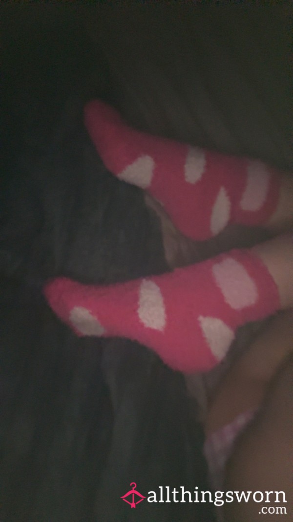 Pink Fluffy Socks