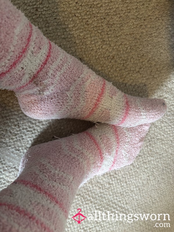 Pink Fluffy Socks